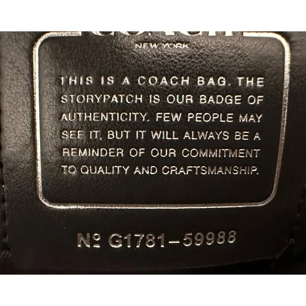 Coach Metallic Pewter Leather Satchel - Picture 8 of 9